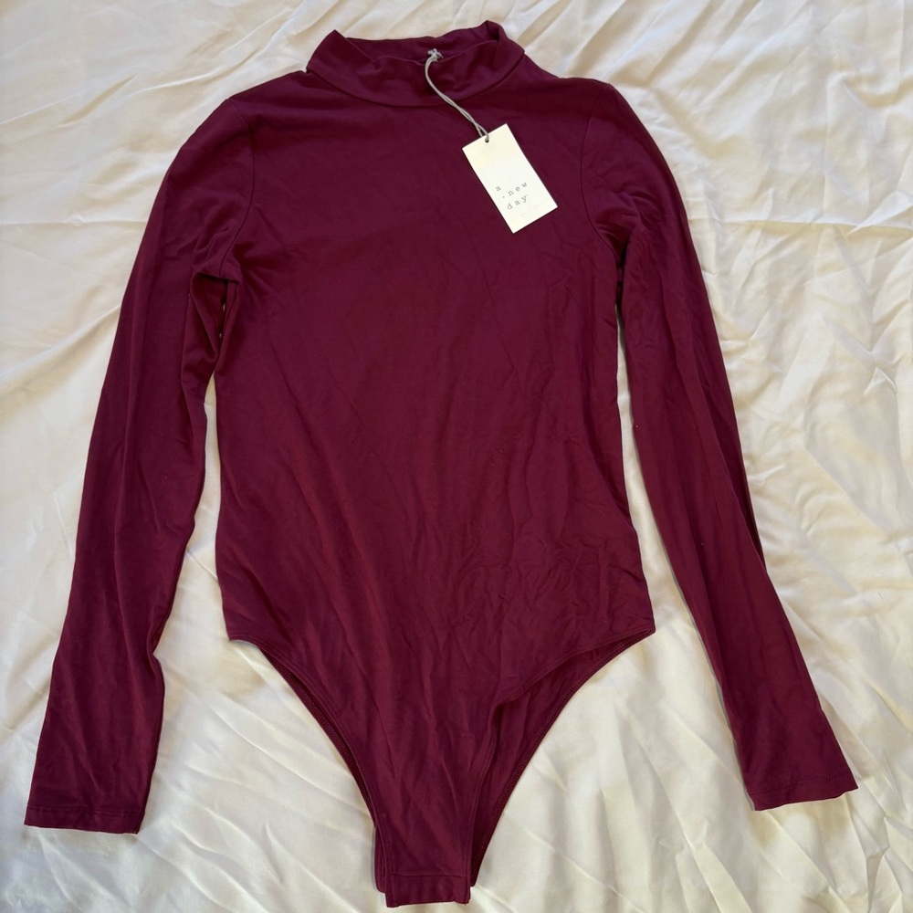 A New Day Women’s Mock Neck Long Sleeve Bodysuit